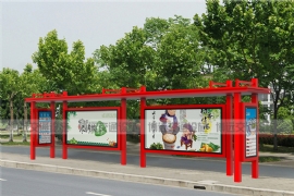 城市文明建設(shè)中城市候車亭和公益廣告的搭配使用